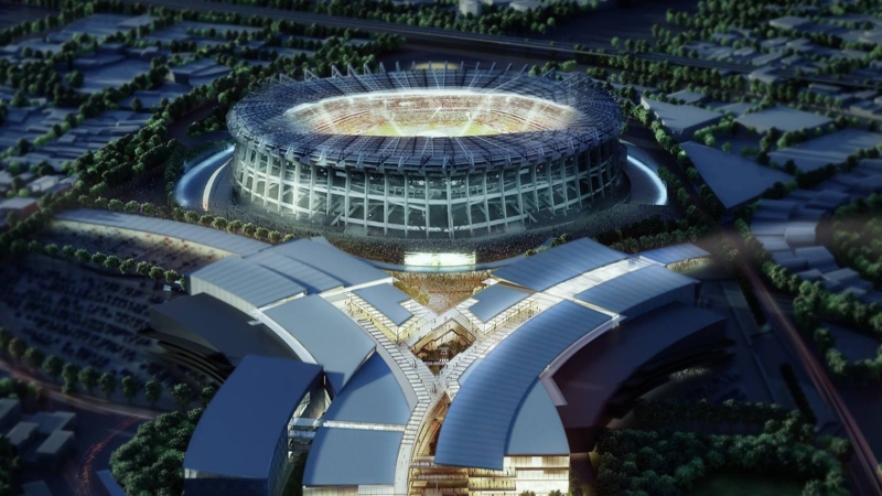 azteca estadio render azteca estadio render